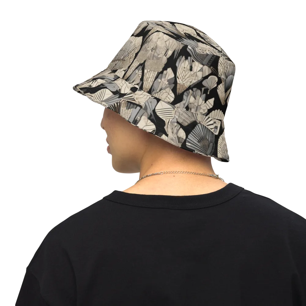 Midnight Fans on Reversible Bucket Hat — Back Inside