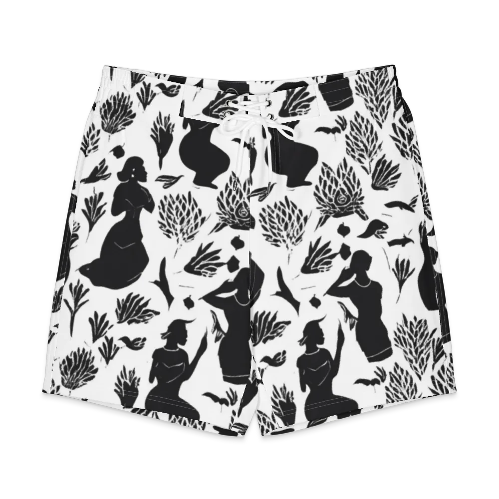 Silhouette Conservatory on Men's Board Shorts — Front