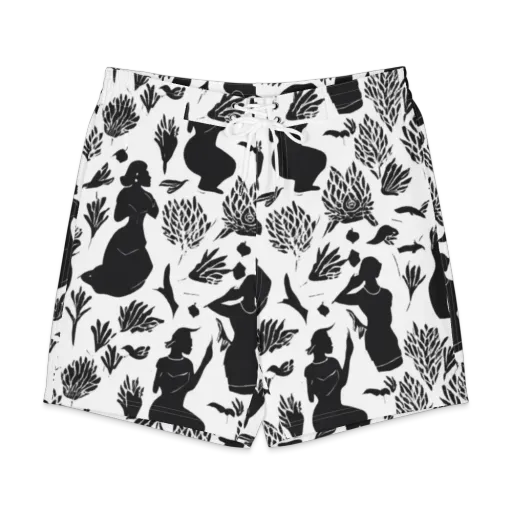 Silhouette Conservatory on a Men's Board Shorts