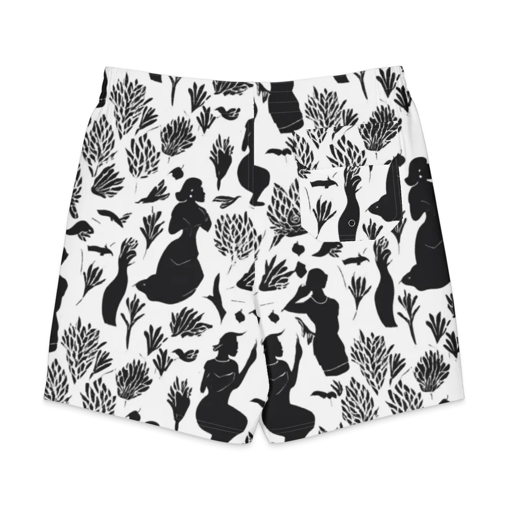 Silhouette Conservatory on Men's Board Shorts — Back