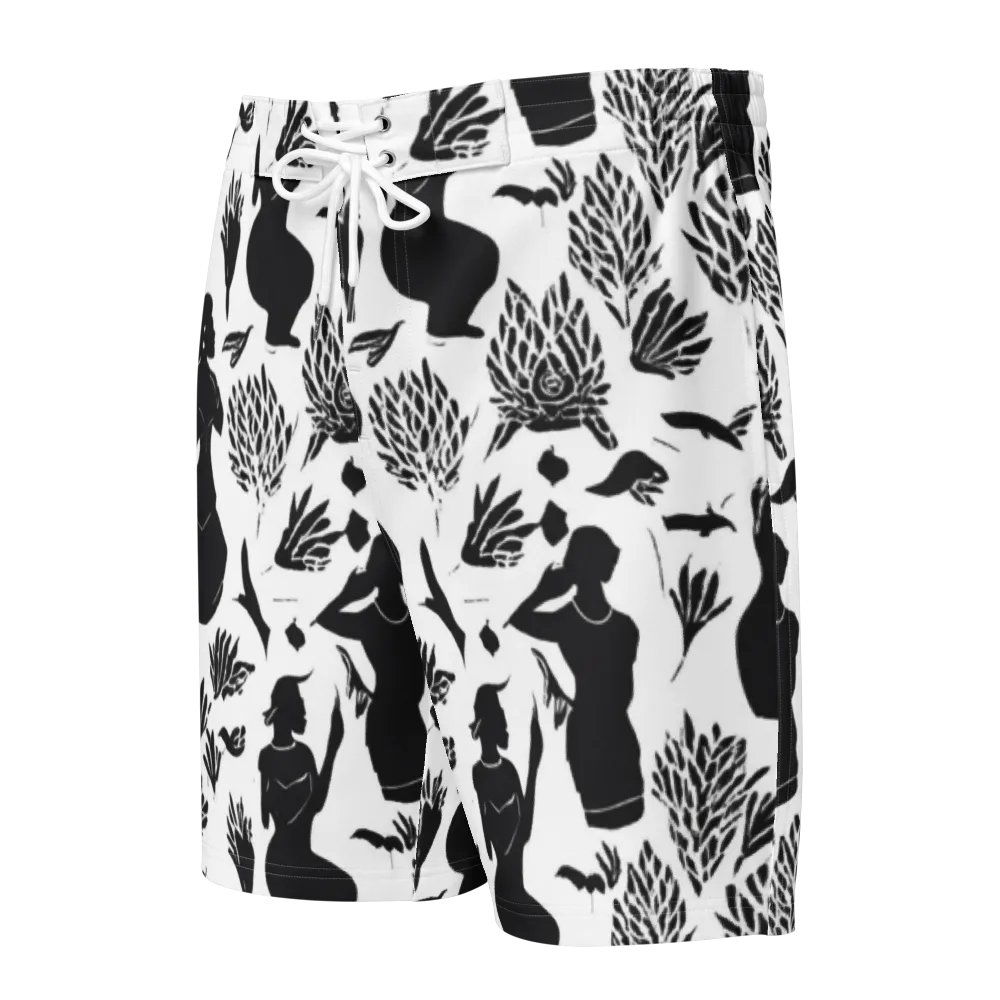 Silhouette Conservatory on Men's Board Shorts — Front