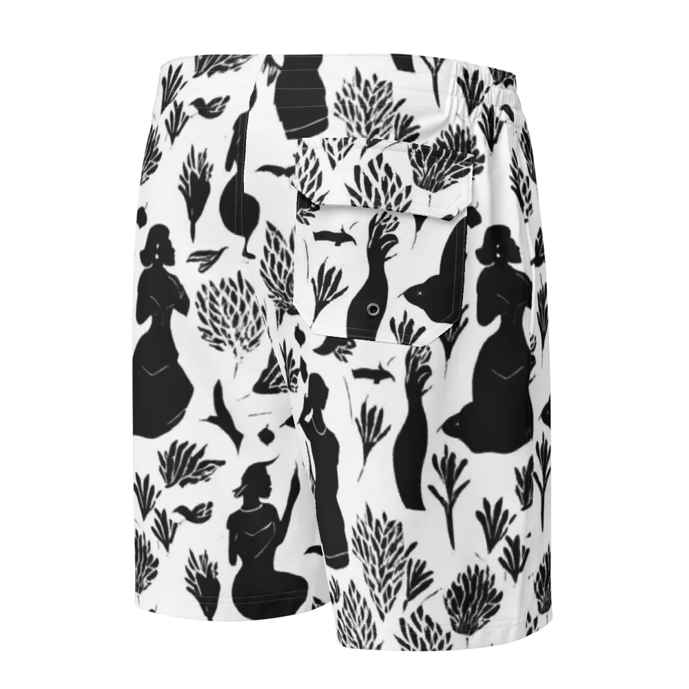 Silhouette Conservatory on Men's Board Shorts — Back
