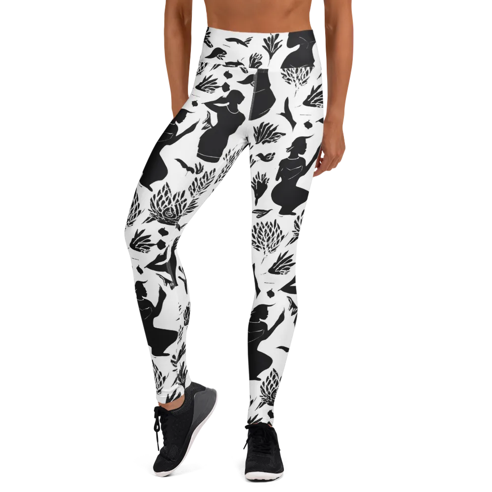 Silhouette Conservatory on Yoga Leggings — Front
