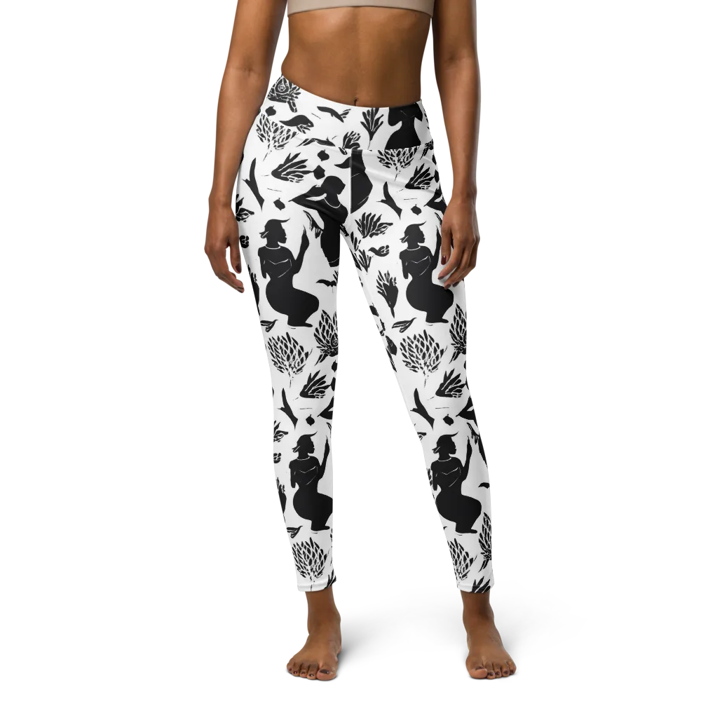 Silhouette Conservatory on Yoga Leggings — Front
