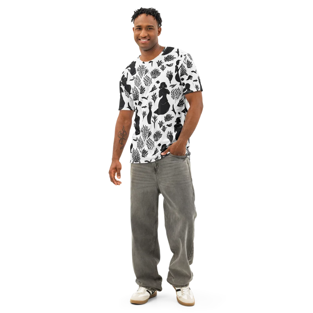 Silhouette Conservatory on Men's Cotton Crew Neck T-Shirt — Front