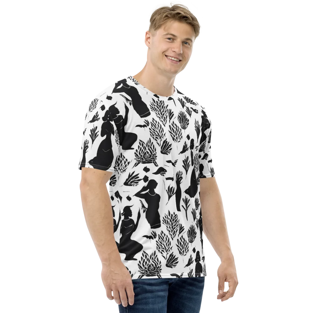 Silhouette Conservatory on Men's Crew Neck T-Shirt — Right