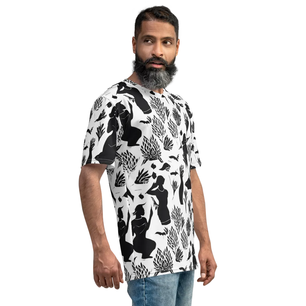 Silhouette Conservatory on Men's Crew Neck T-Shirt — Right