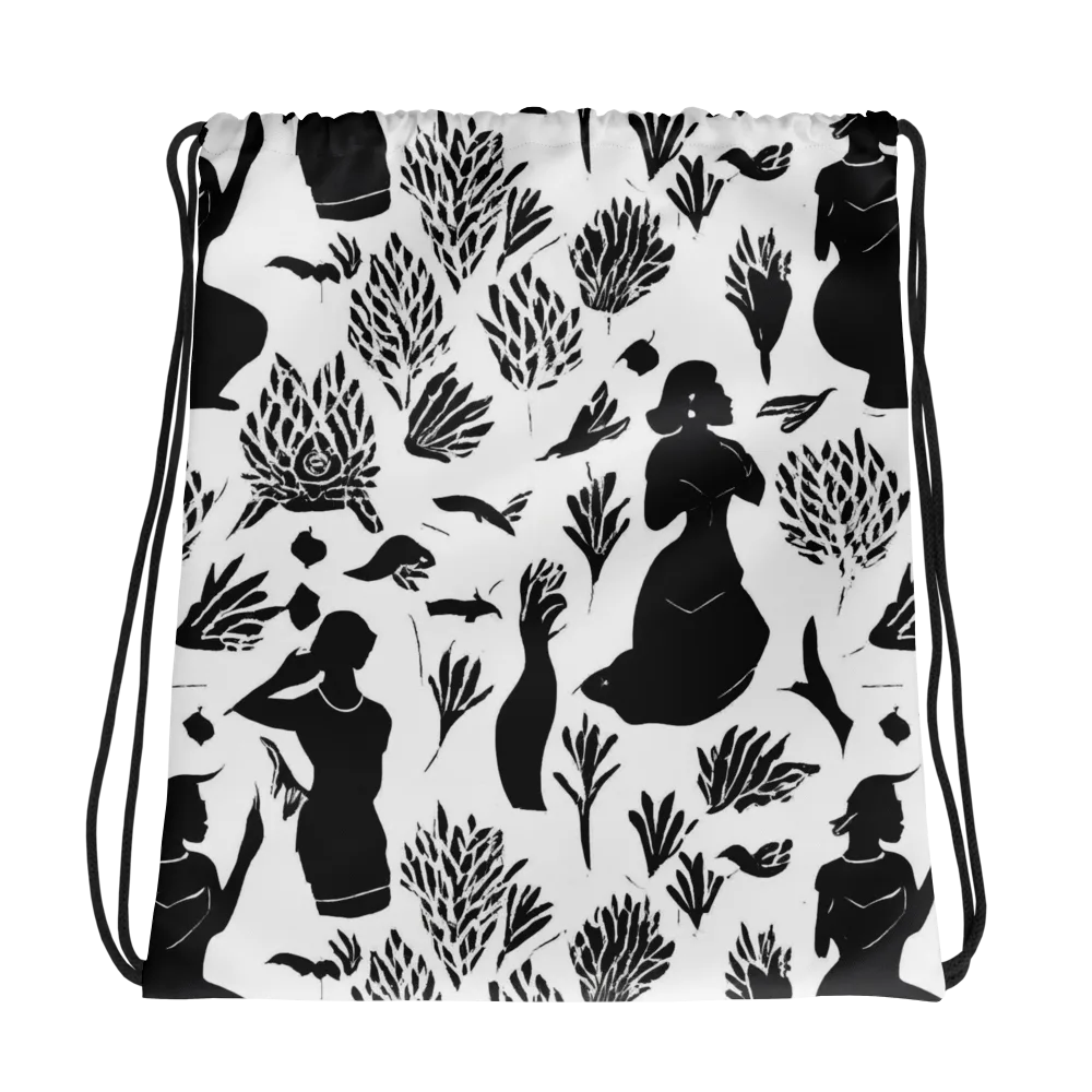 Silhouette Conservatory on Drawstring Bag — Photo