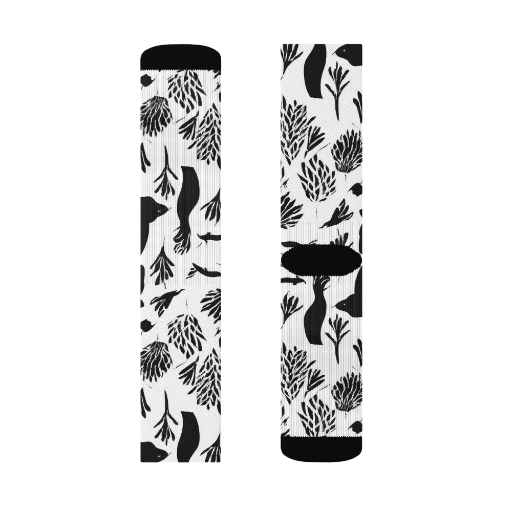 Silhouette Conservatory on Socks — Right Sock