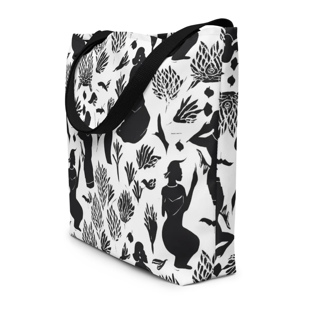 Silhouette Conservatory on Large Tote Bag W/ Pocket — Front