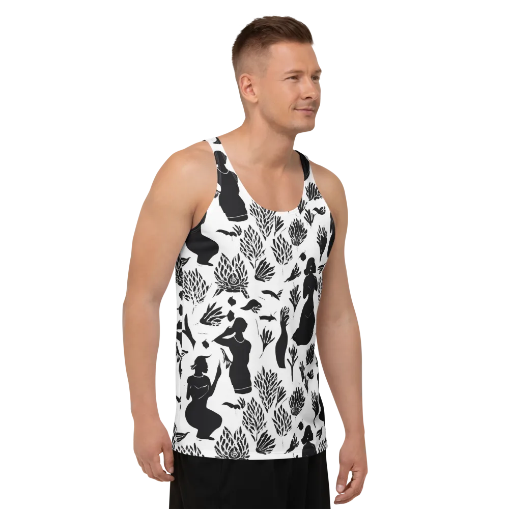 Silhouette Conservatory on Men's Tank Top — Right Front