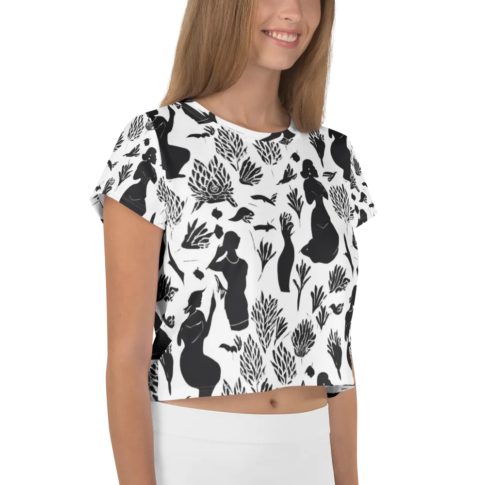 Silhouette Conservatory on Crop Tee — Right