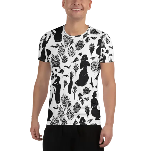 Silhouette Conservatory on a Men's Athletic T-Shirt