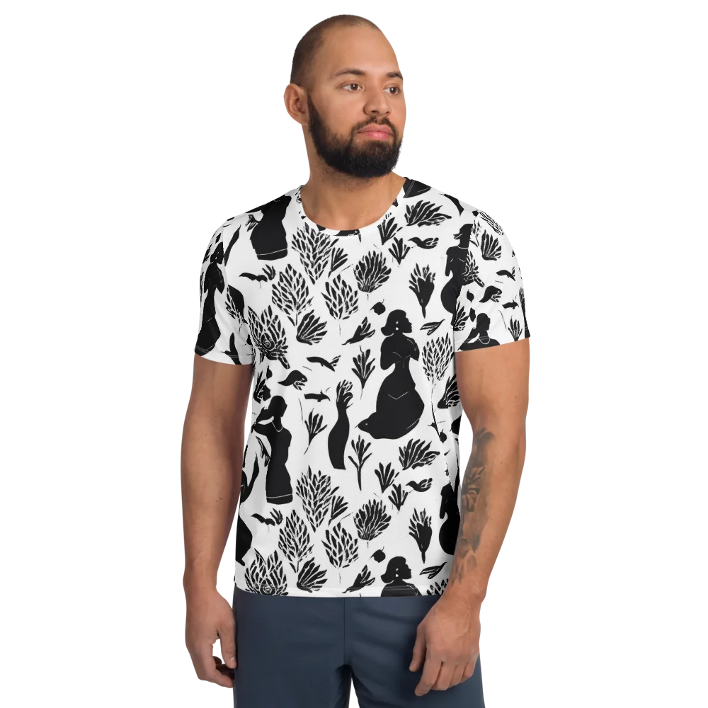 Silhouette Conservatory on Men's Athletic T-Shirt — Front