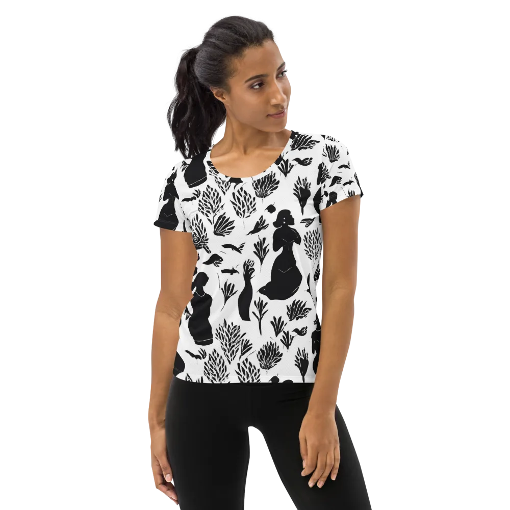 Silhouette Conservatory on Women's Athletic T-Shirt — Front
