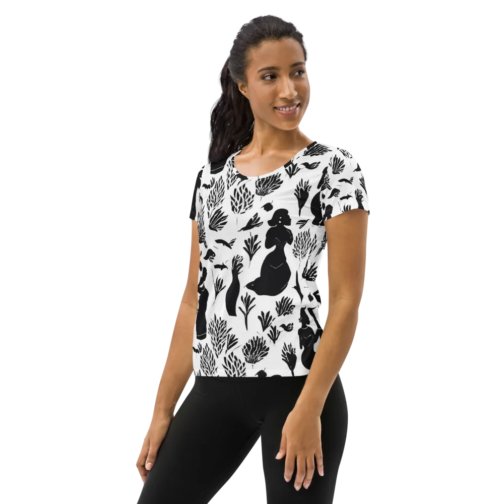 Silhouette Conservatory on Women's Athletic T-Shirt — Left