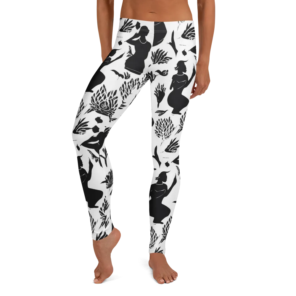 Silhouette Conservatory on Leggings — Front