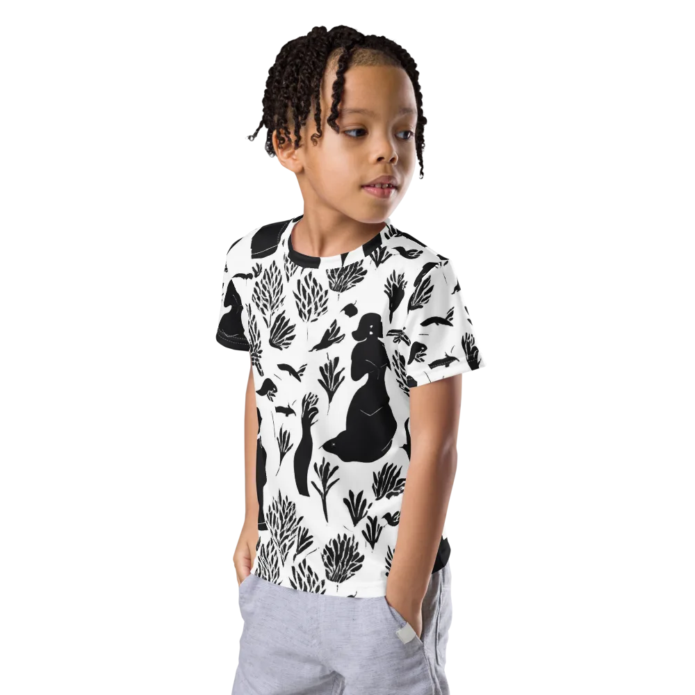 Silhouette Conservatory on Kids Crew Neck T-Shirt — Left Front