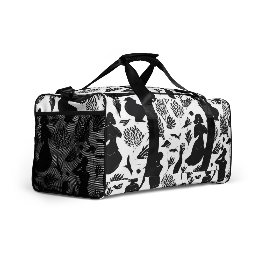 Silhouette Conservatory on Duffle Bag — Right Front