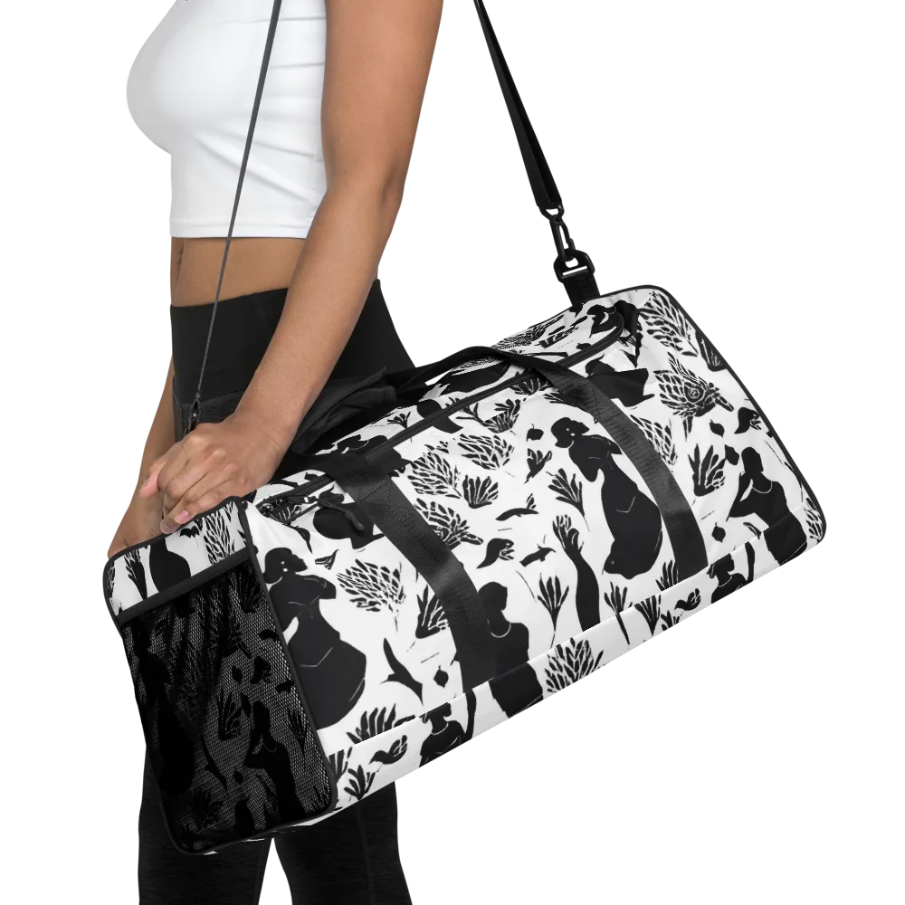 Silhouette Conservatory on Duffle Bag — Front