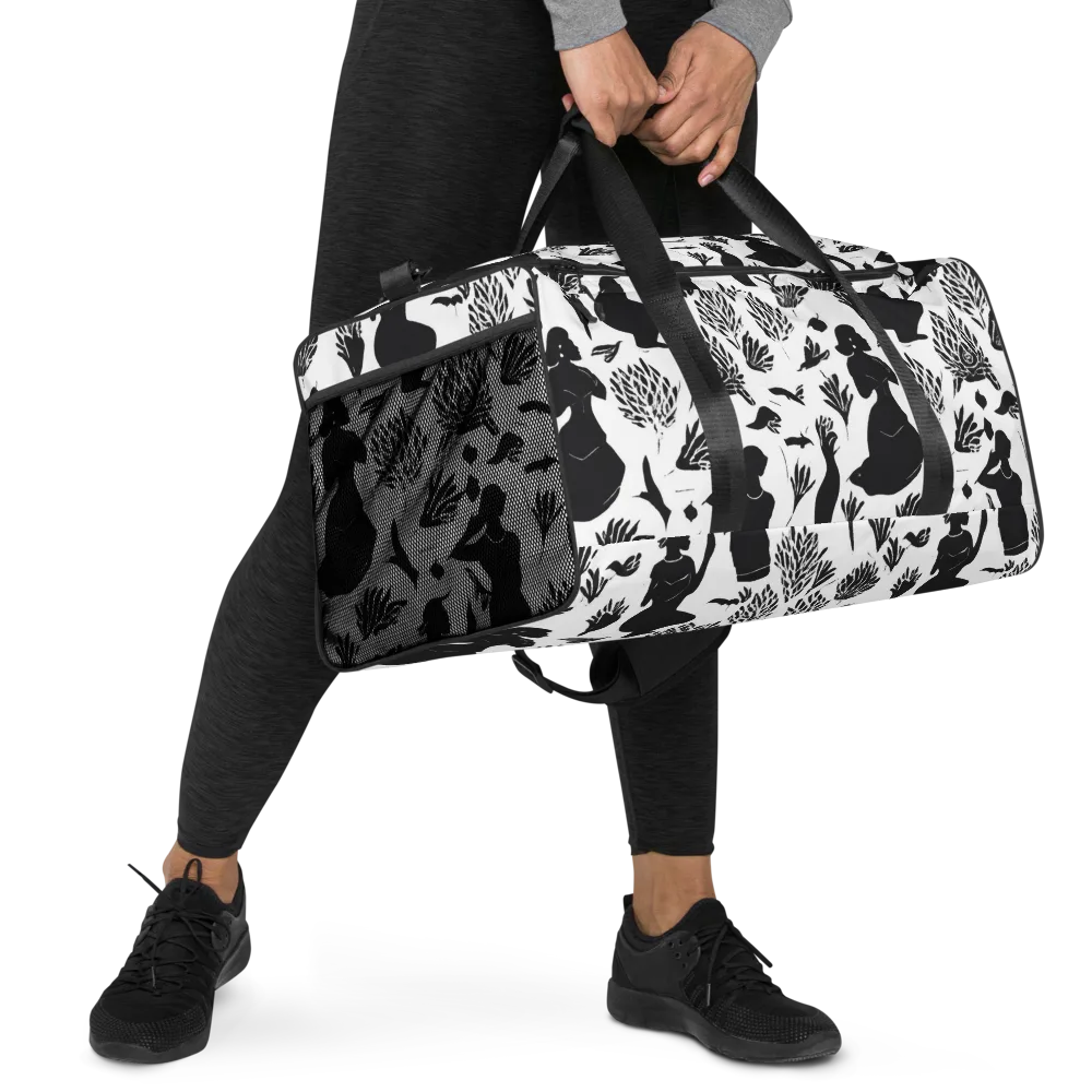 Silhouette Conservatory on Duffle Bag — Right Front