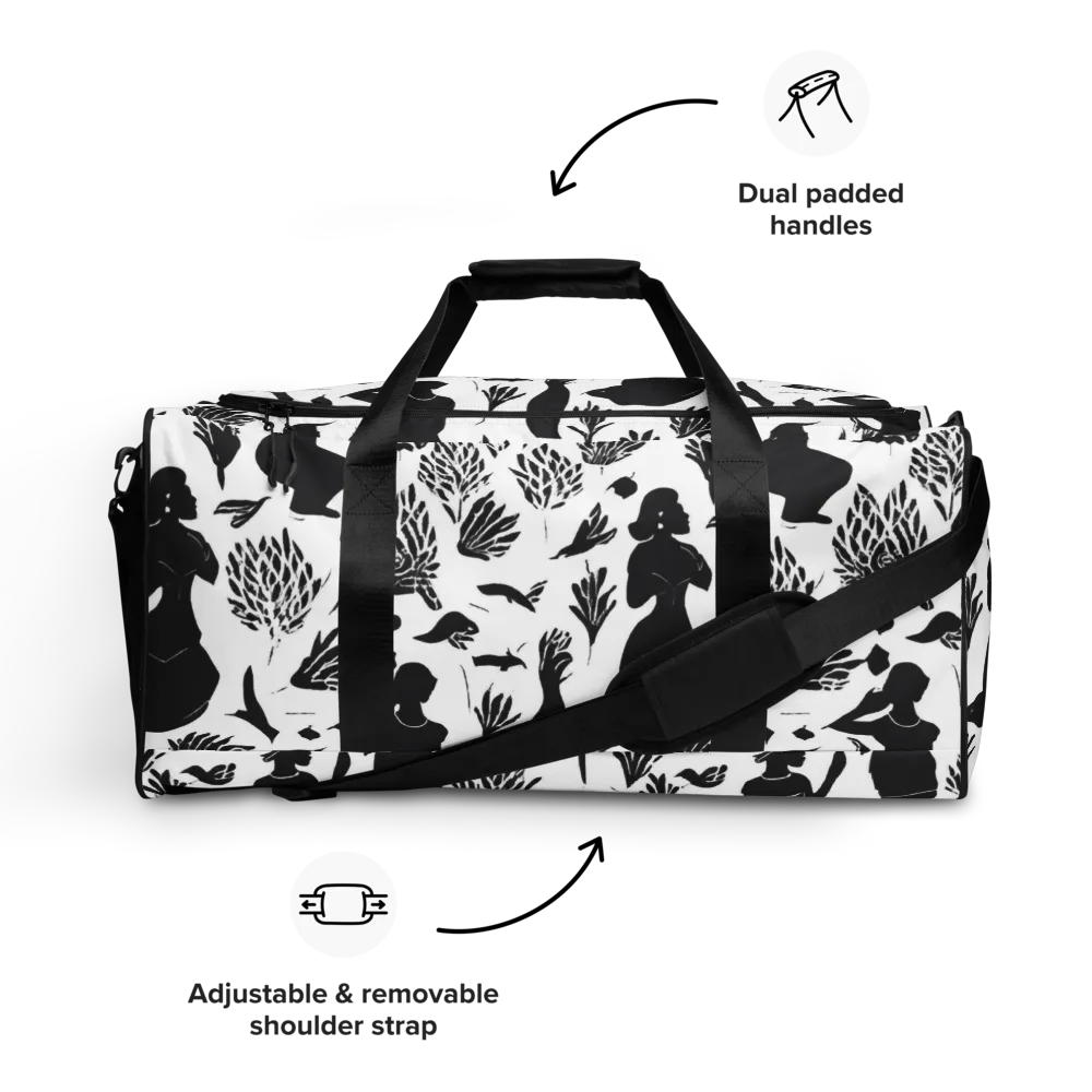 Silhouette Conservatory on Duffle Bag — Front