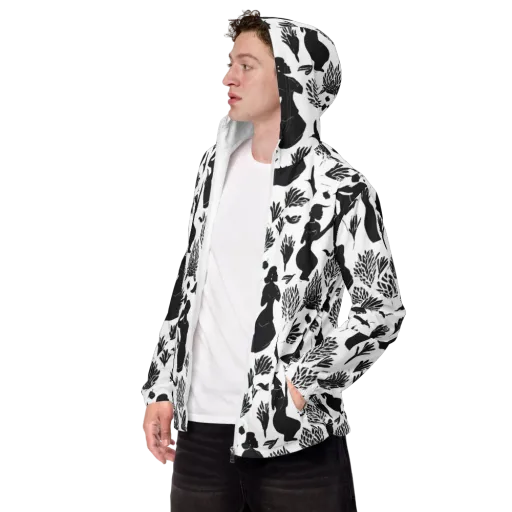 Silhouette Conservatory on a Men's Windbreaker