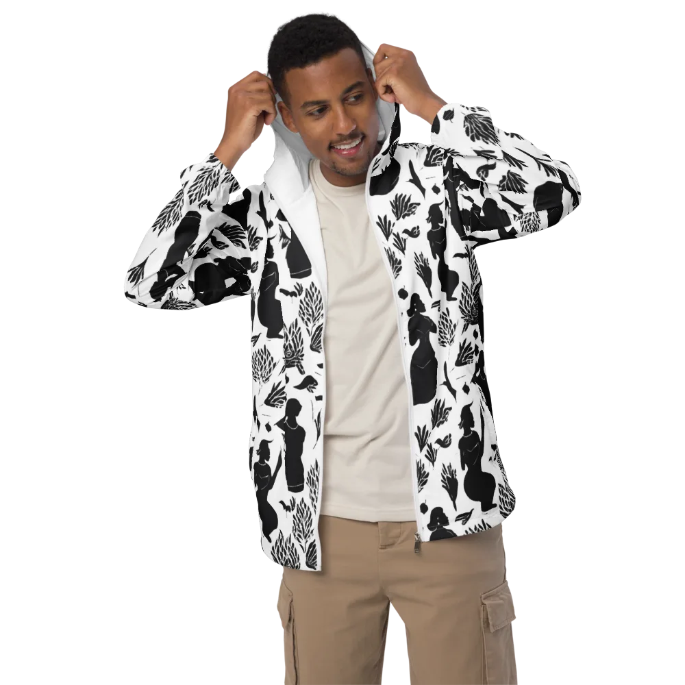 Silhouette Conservatory on Men's Windbreaker — Front
