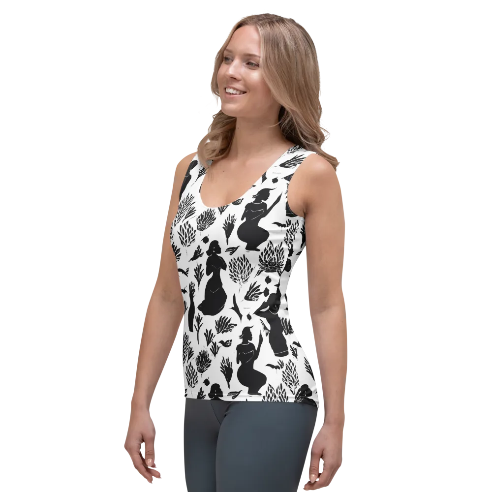 Silhouette Conservatory on Women's Tank Top — Left Front