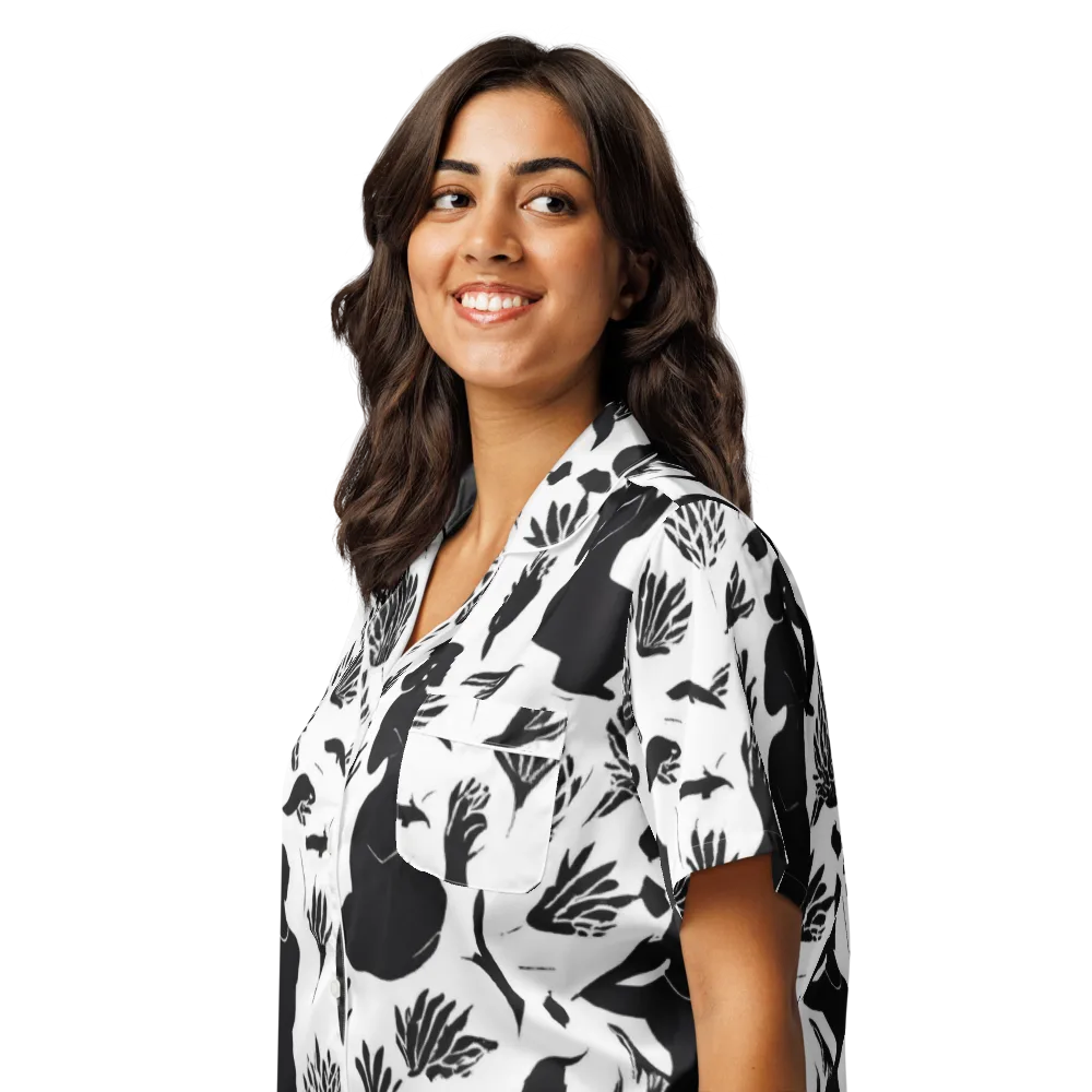 Silhouette Conservatory on Women's Short Sleeve Pajama Top — Left Front