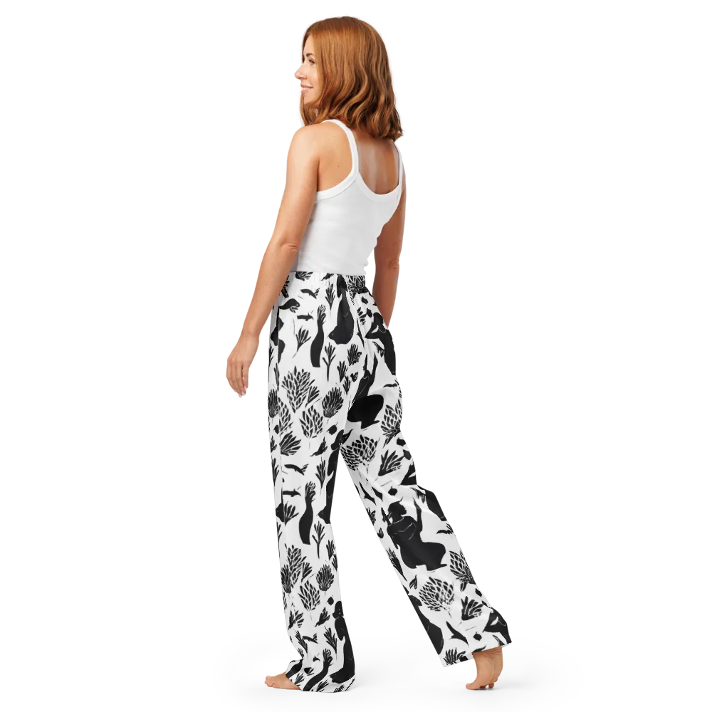 Silhouette Conservatory on Women's Pajama Pants — Back