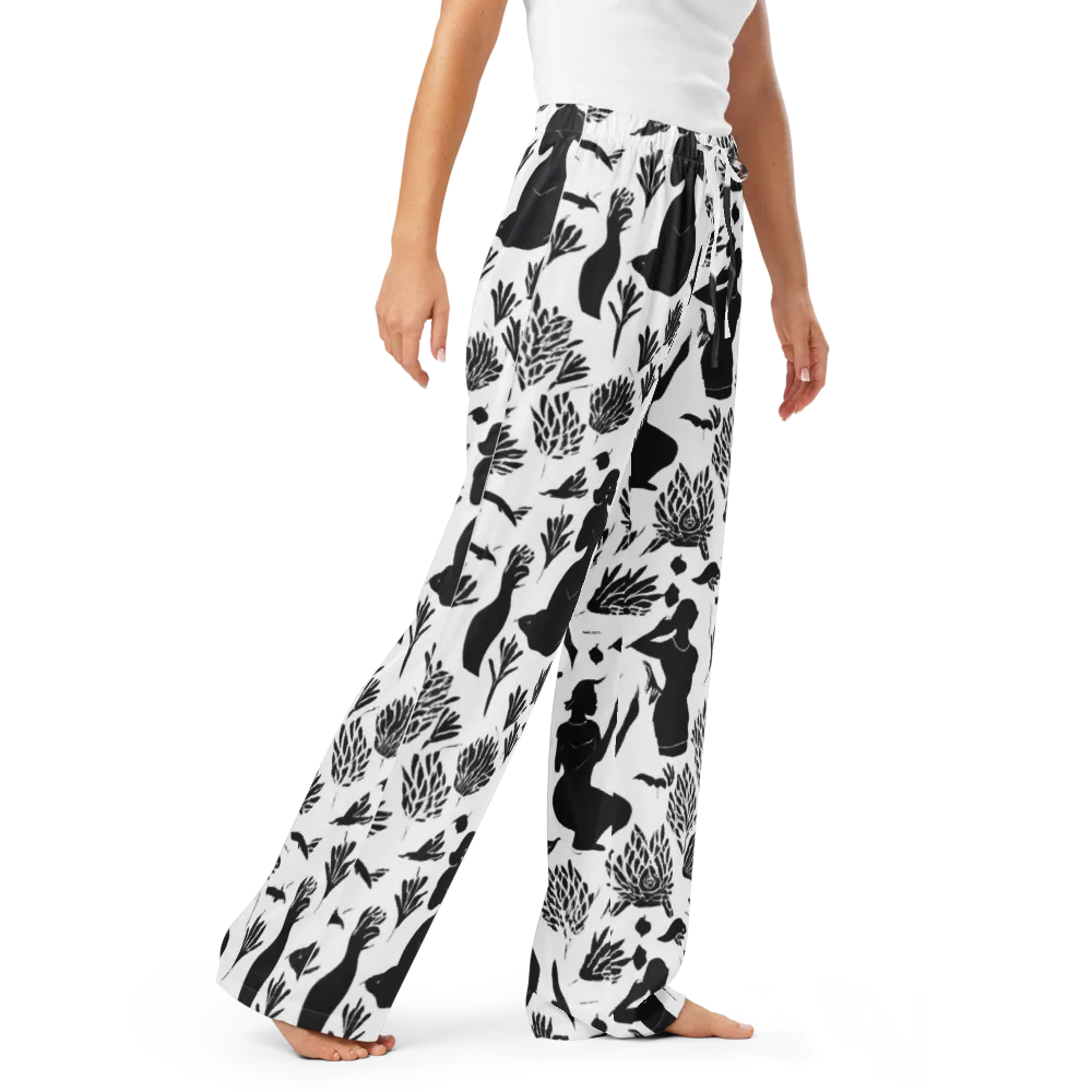 Silhouette Conservatory on Women's Pajama Pants — Right Front