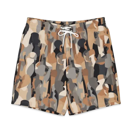 Abstract Assembly on a Men's Board Shorts
