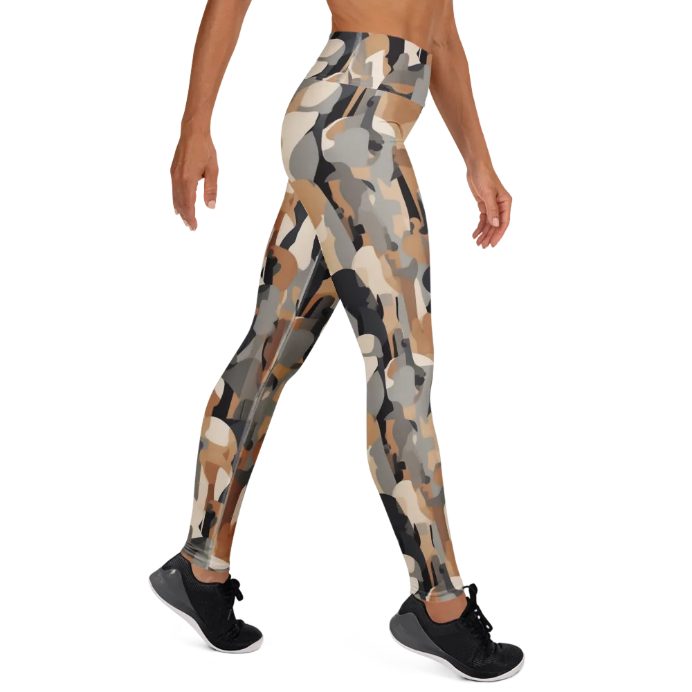 Abstract Assembly on Yoga Leggings — Right
