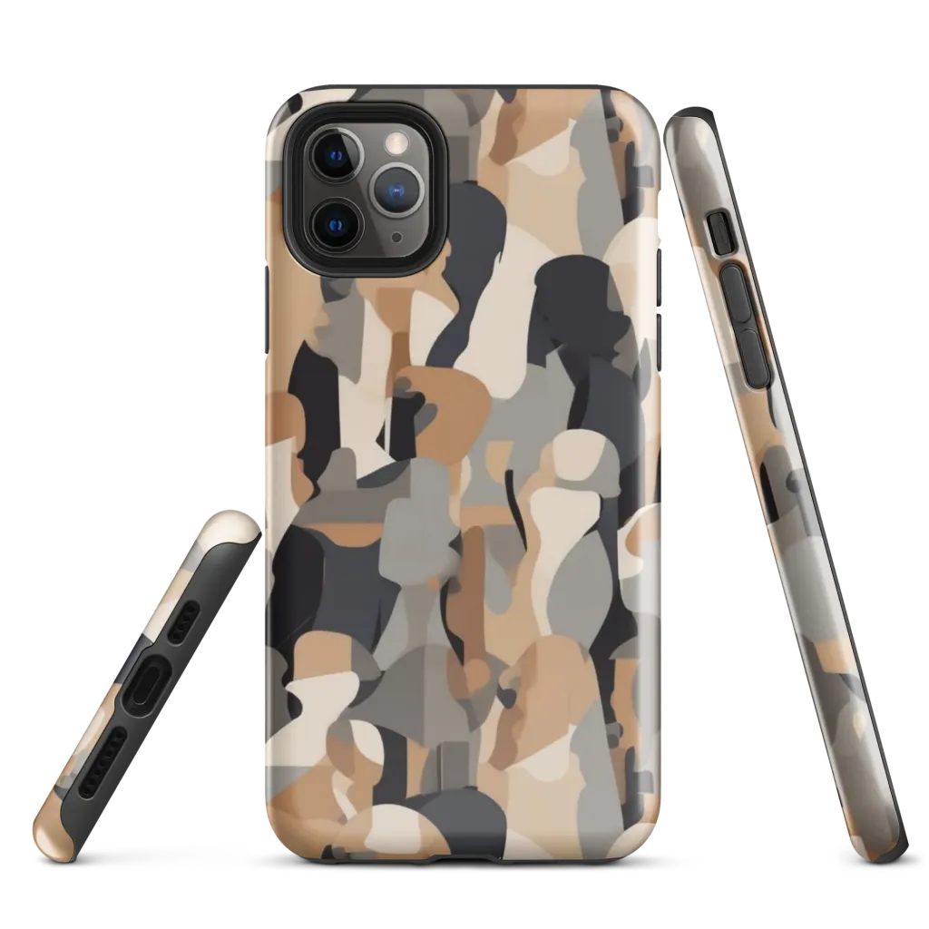 Abstract Assembly on Tough Case for iPhone® — Front