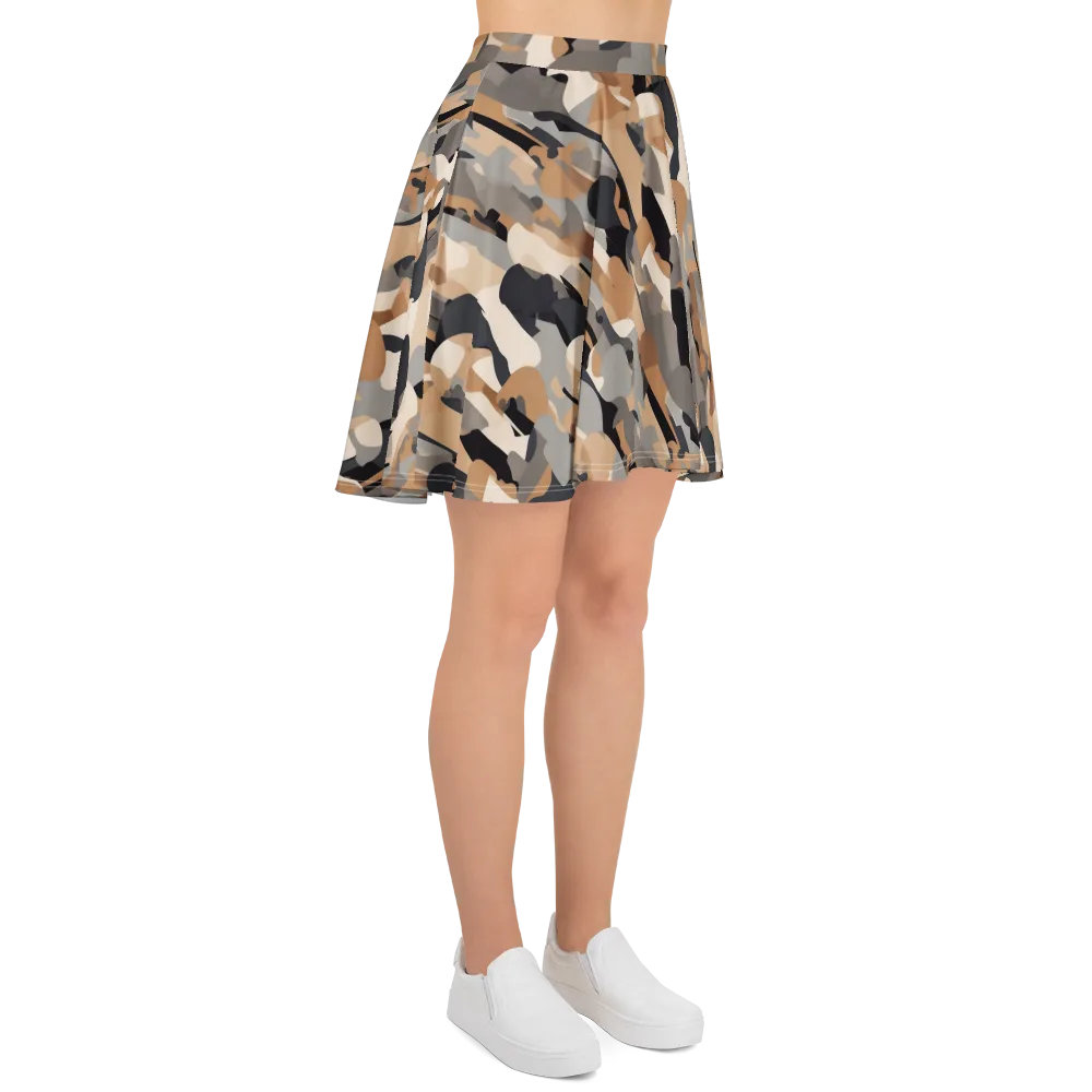 Abstract Assembly on Skater Skirt — Right