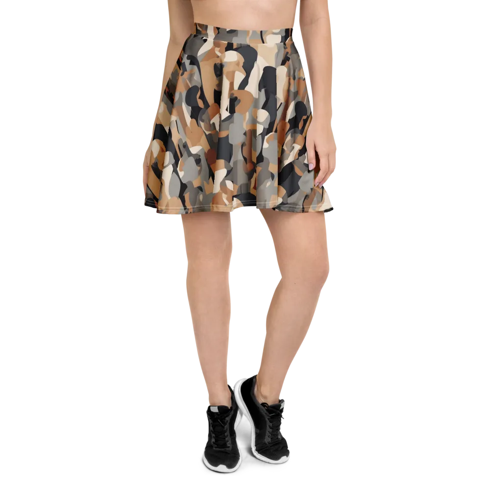 Abstract Assembly on Skater Skirt — Front