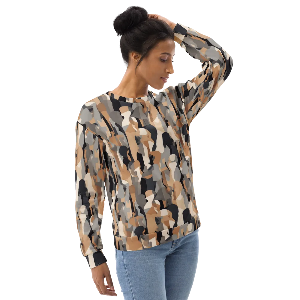 Abstract Assembly on Sweatshirt — Right Front