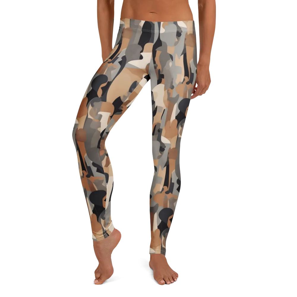 Abstract Assembly on Leggings — Front