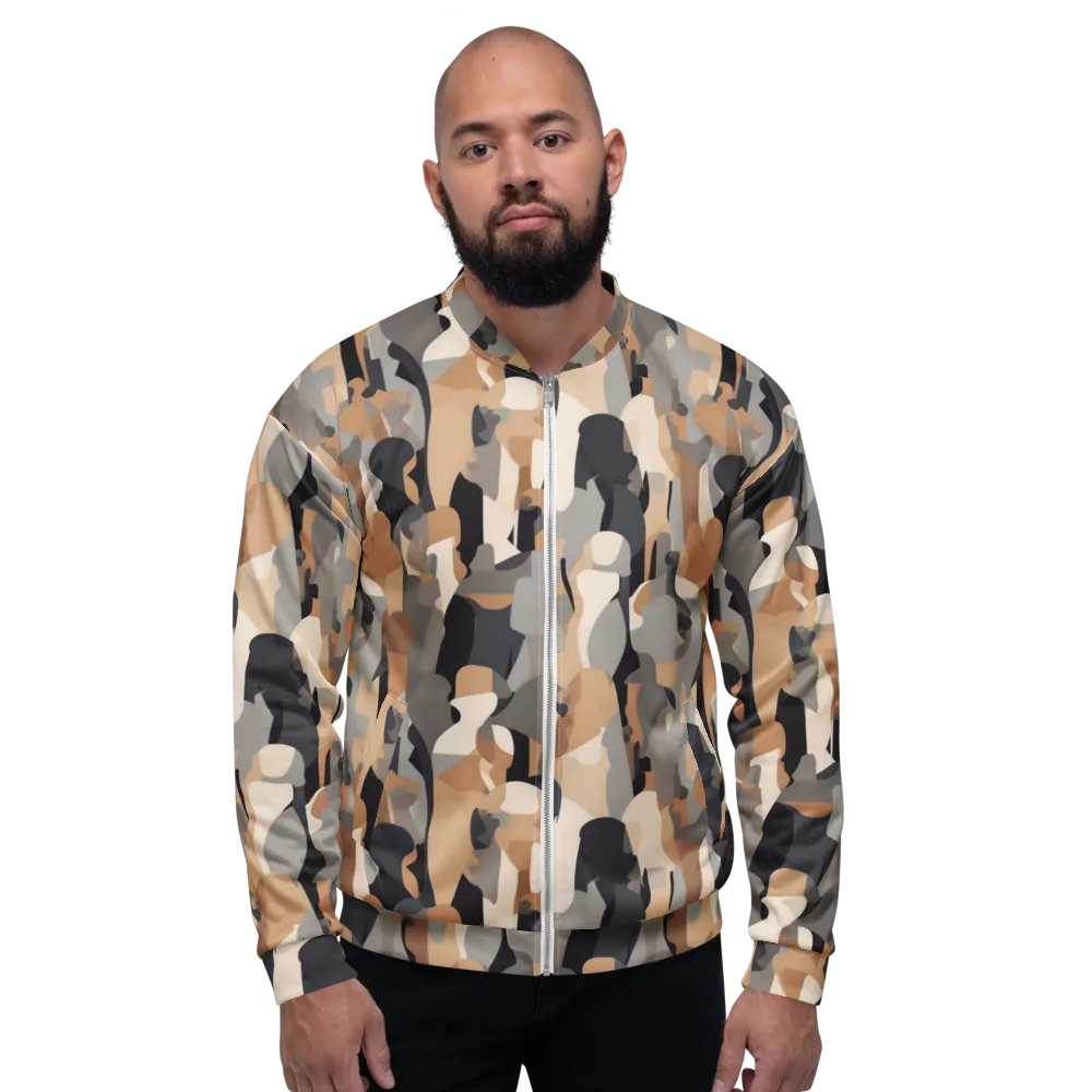 Abstract Assembly on Bomber Jacket — Front