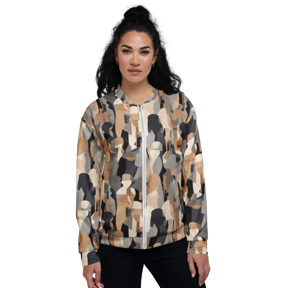 Abstract Assembly on Bomber Jacket — Front