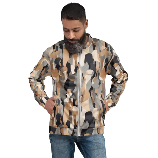 Abstract Assembly on a Bomber Jacket
