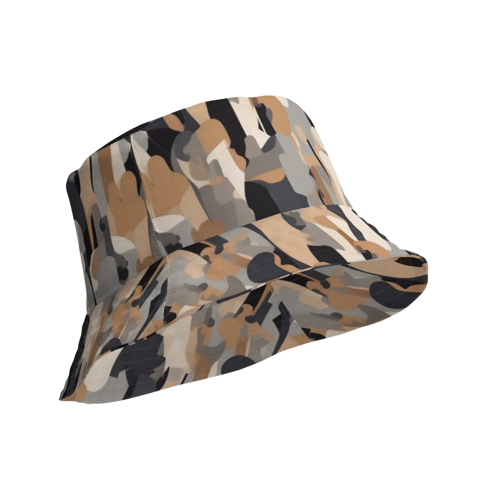 Abstract Assembly on Reversible Bucket Hat — Product details Outside