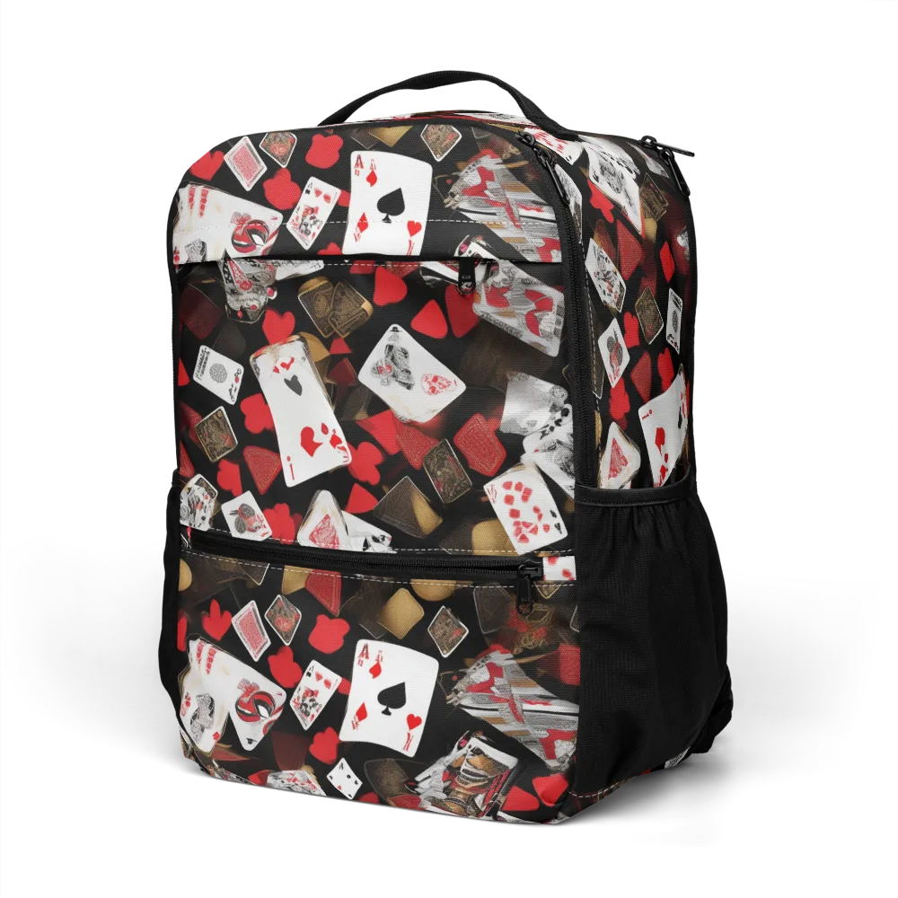 Royal Shuffle on Utility Backpack — Left Front