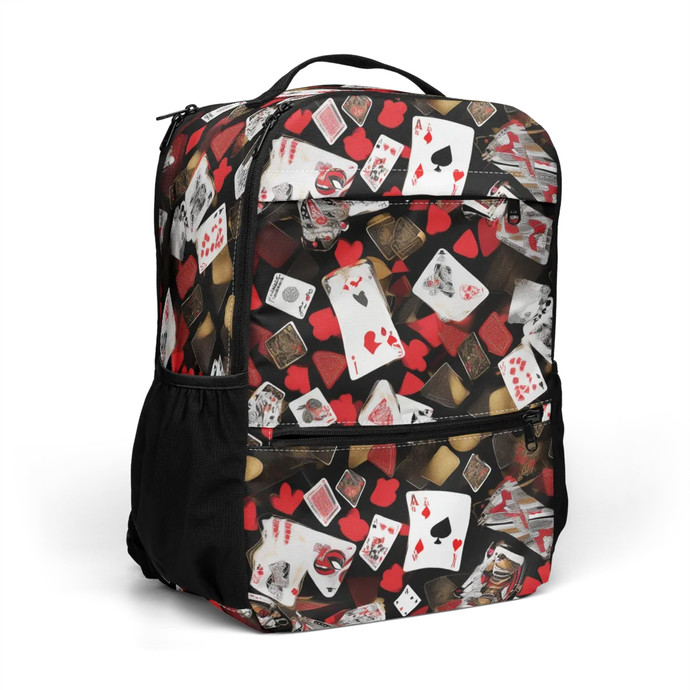 Royal Shuffle on Utility Backpack — Right Front