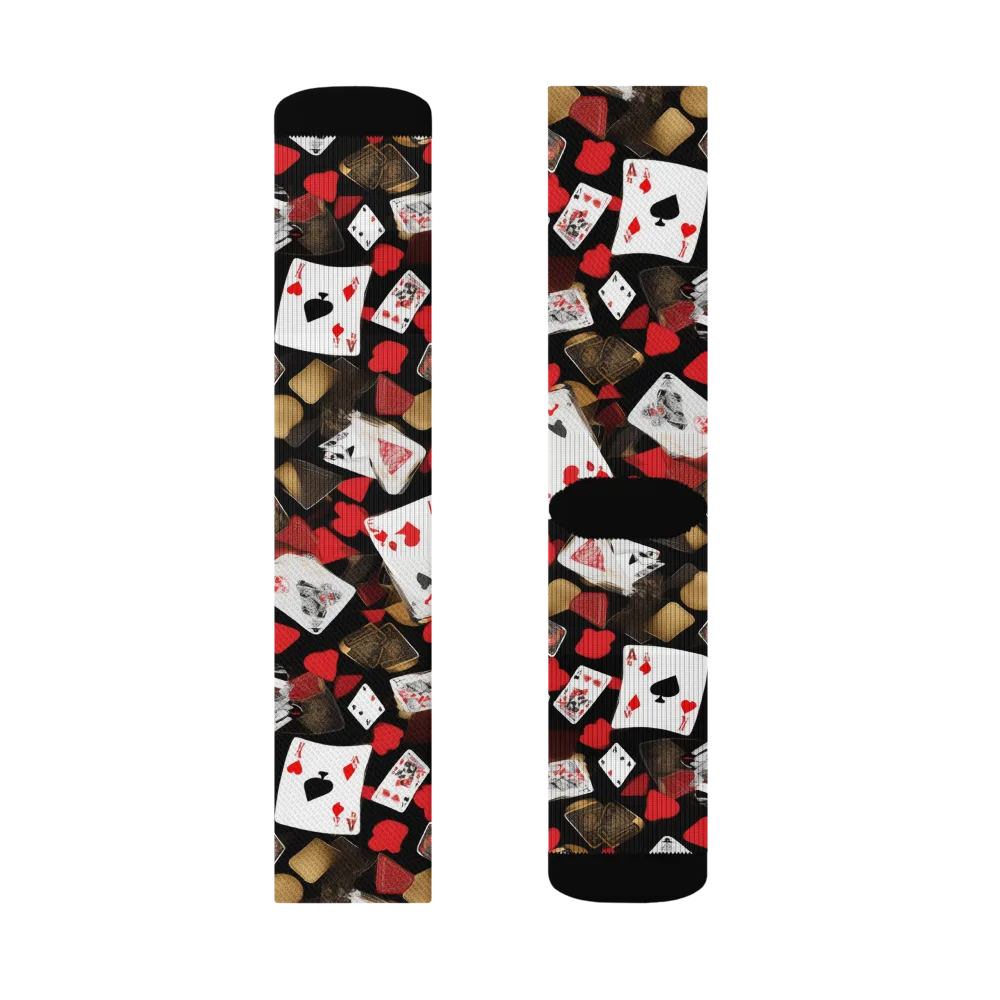 Royal Shuffle on Socks — Left Sock