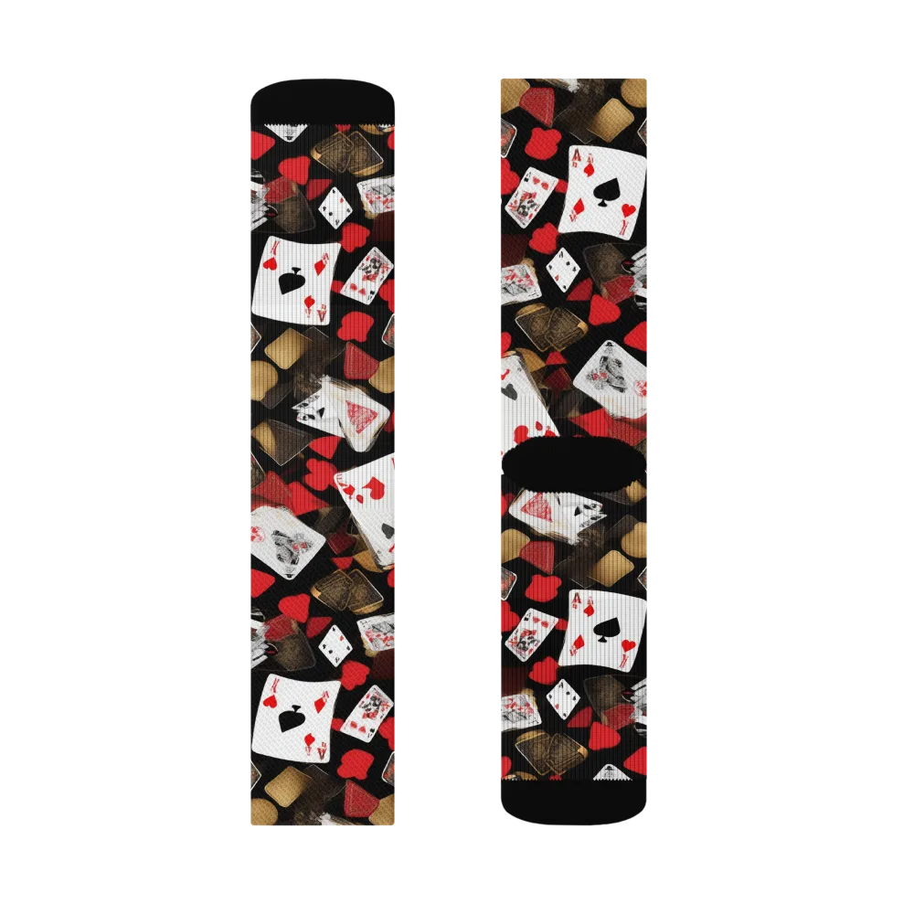 Royal Shuffle on Socks — Right Sock