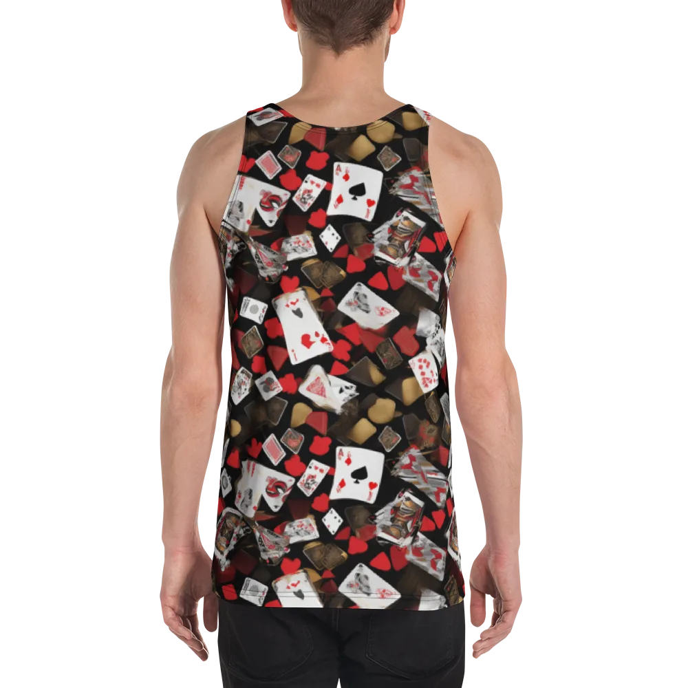 Royal Shuffle on Men's Tank Top — Back