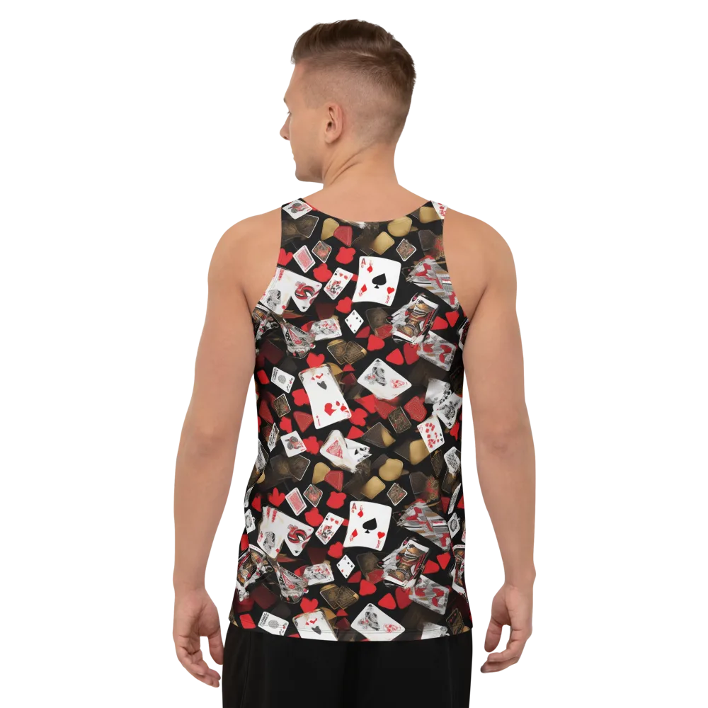 Royal Shuffle on Men's Tank Top — Back