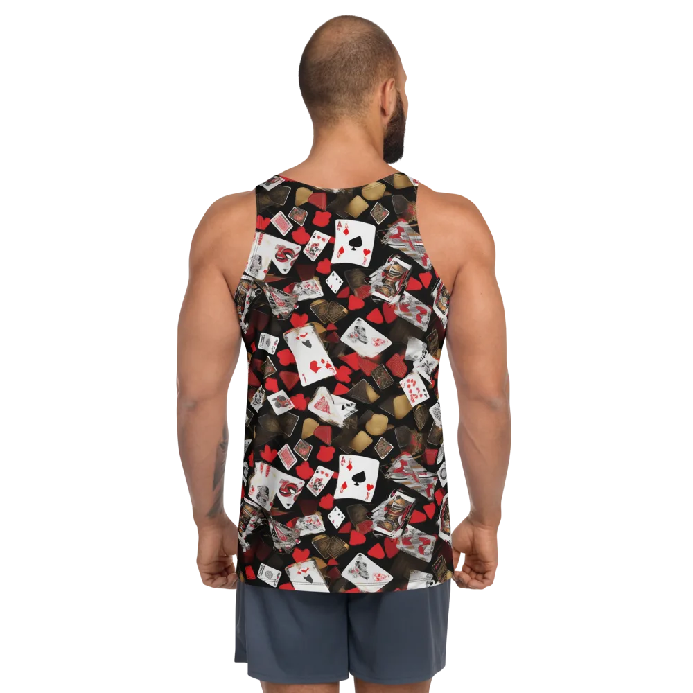 Royal Shuffle on Men's Tank Top — Back
